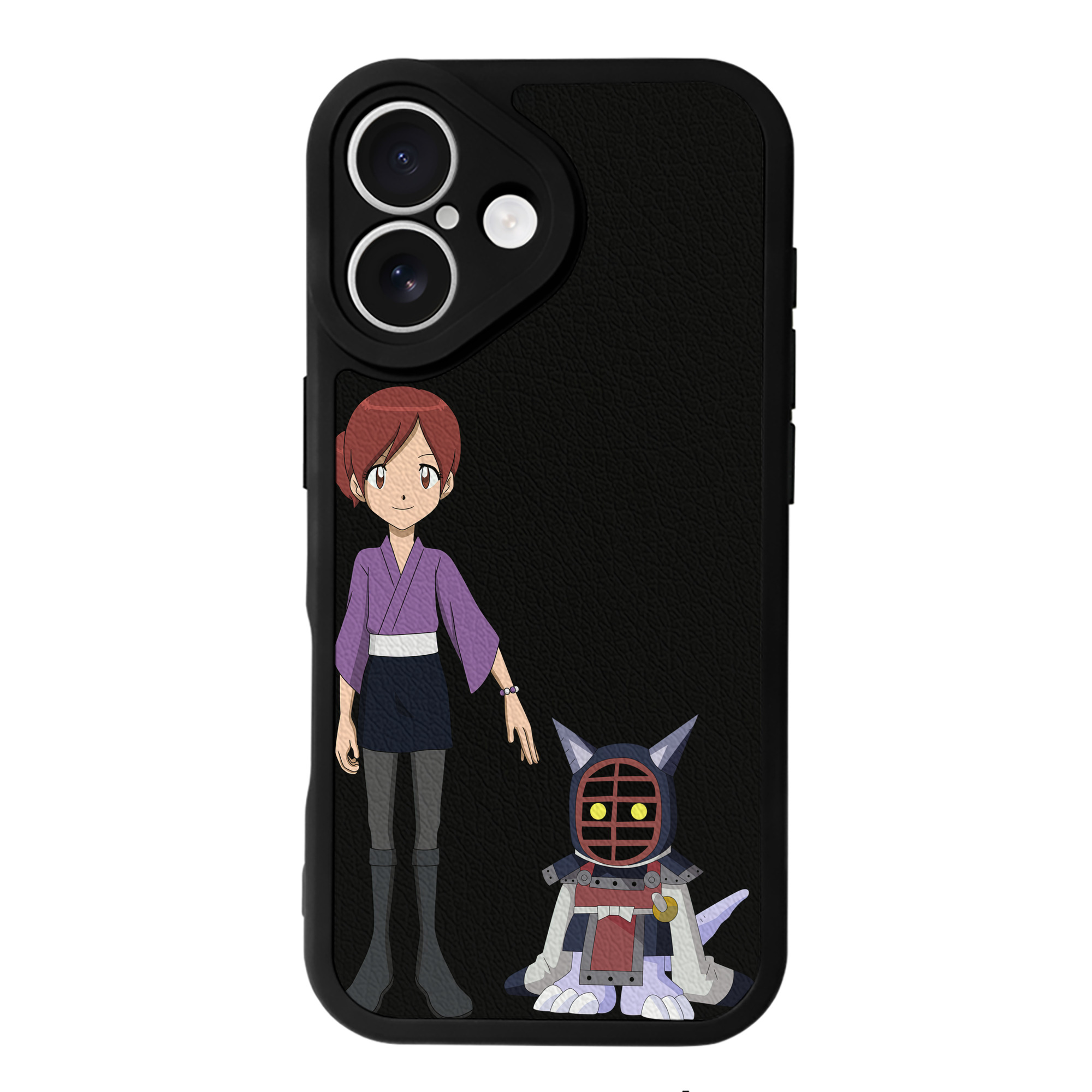 （画像用） Digimon デジタルモンスター/デジモン 【iPhone 16シリーズ対応】シリコンスマホケース（レザー調） 材質：シリコン